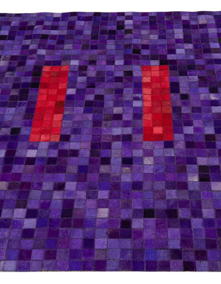 Detail image of 3' 10 x 5' 8 Cowhide Leather Rug