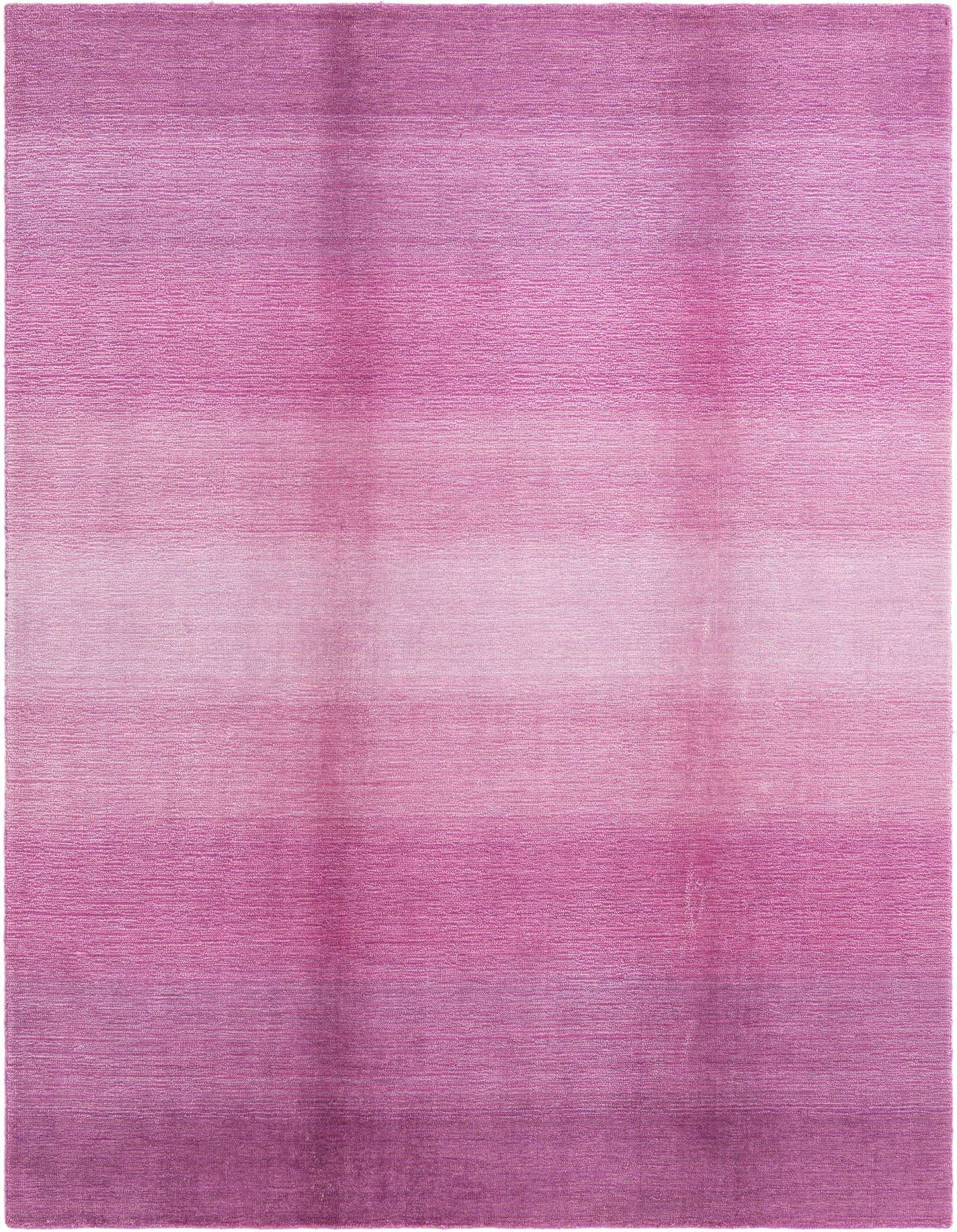 A 5x8 rectangular Darya rug with a modern ombre pattern, transitioning from light to dark purples.