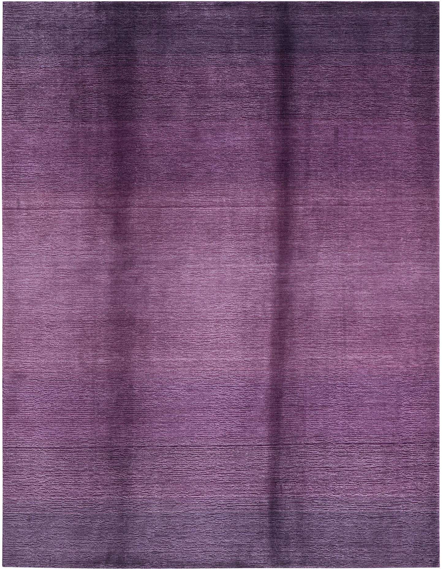 A 5x8 rectangular Darya Collection wool rug in varying shades of purple with a modern, textured pattern.