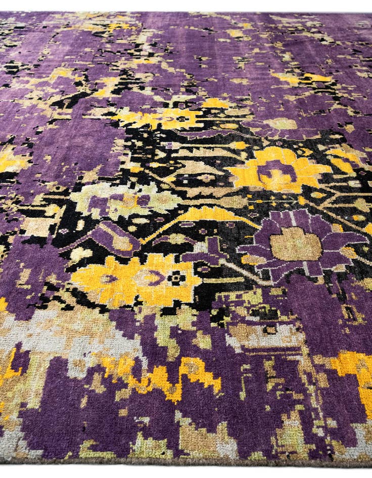 Detail image of  13' 7 x 18'  Hand Knotted Darya Wool Rug