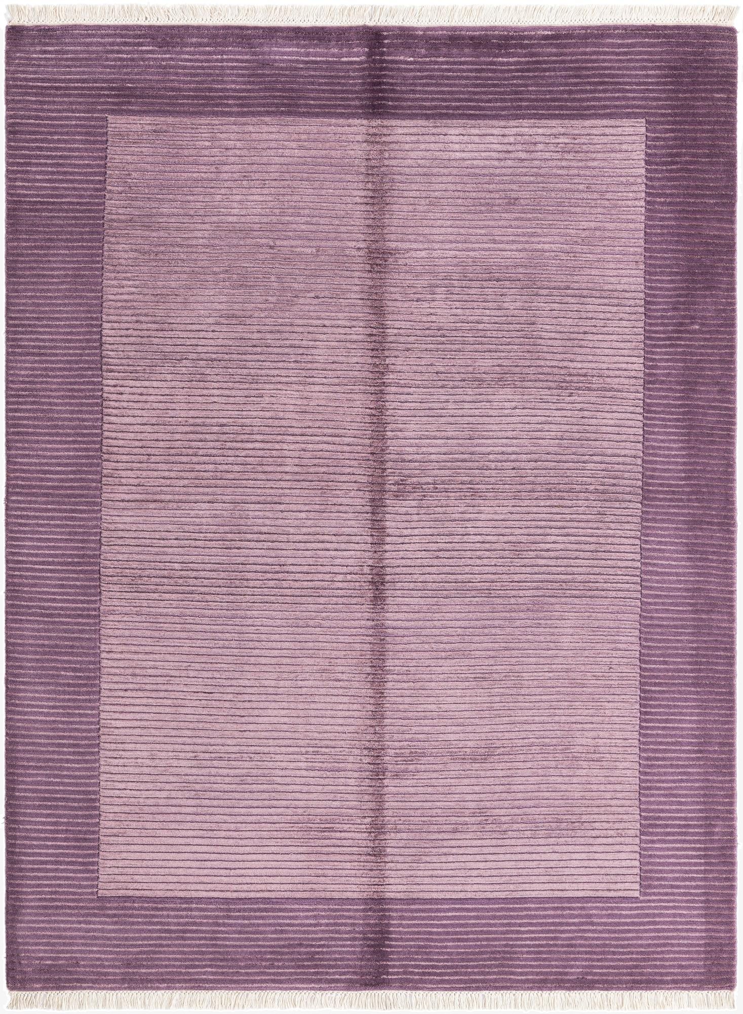  4' 11 x 6' 6  Hand Knotted Darya Wool Rug