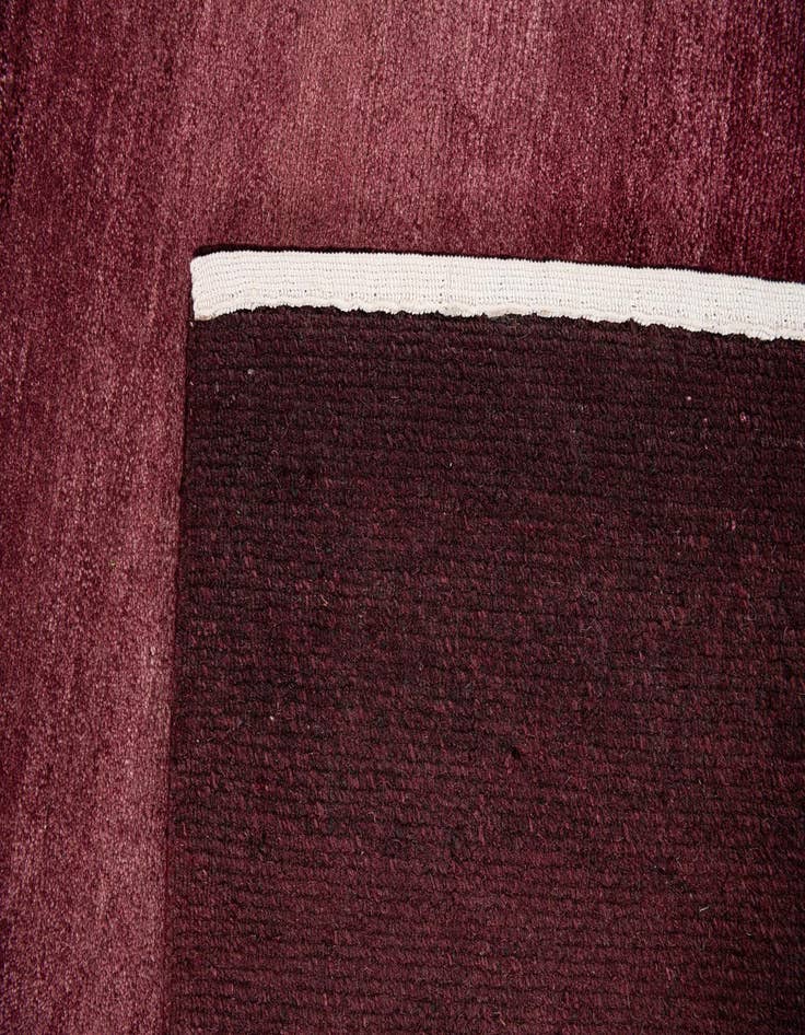 Detail image of  4' x 5' 10  Hand Knotted Gabbeh Wool Rug