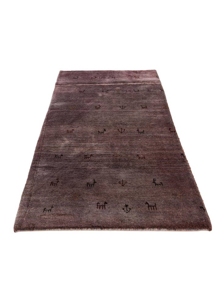 Detail image of  2' 8 x 4' 11  Hand Knotted Gabbeh Wool Rug