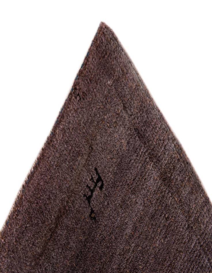 Detail image of  2' 8 x 4' 11  Hand Knotted Gabbeh Wool Rug