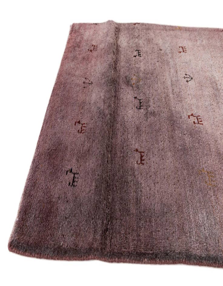 Detail image of  2' 8 x 4' 11  Hand Knotted Gabbeh Wool Rug