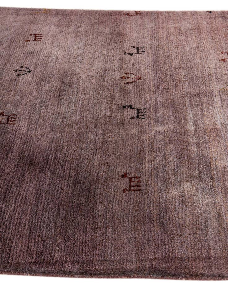 Detail image of  2' 8 x 4' 11  Hand Knotted Gabbeh Wool Rug