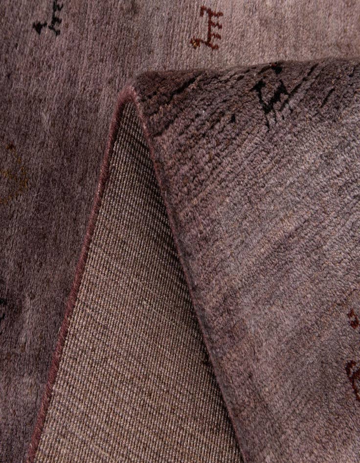 Detail image of  2' 8 x 4' 11  Hand Knotted Gabbeh Wool Rug