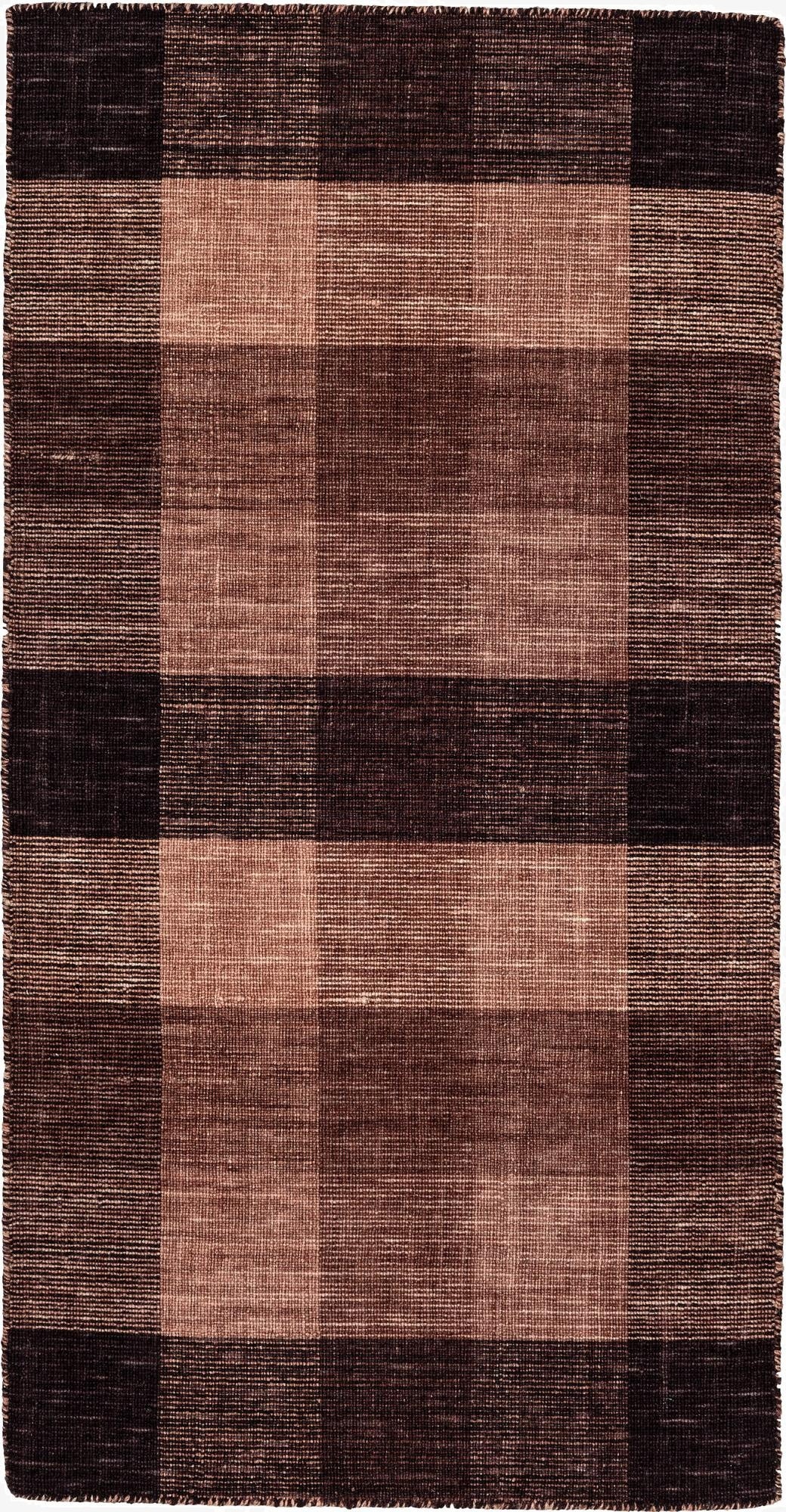  2' 6 x 4' 9  Hand Knotted Gabbeh Wool Rug