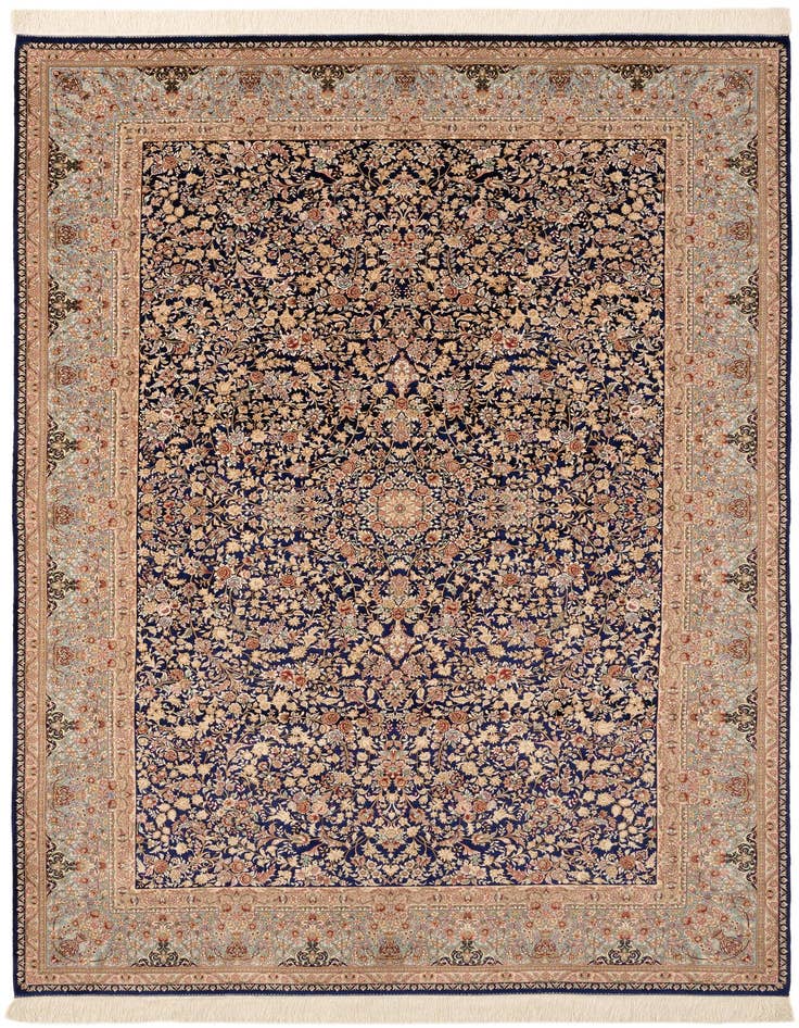 Detail image of  6' 5 x 9' 7 Ghom Design Rug
