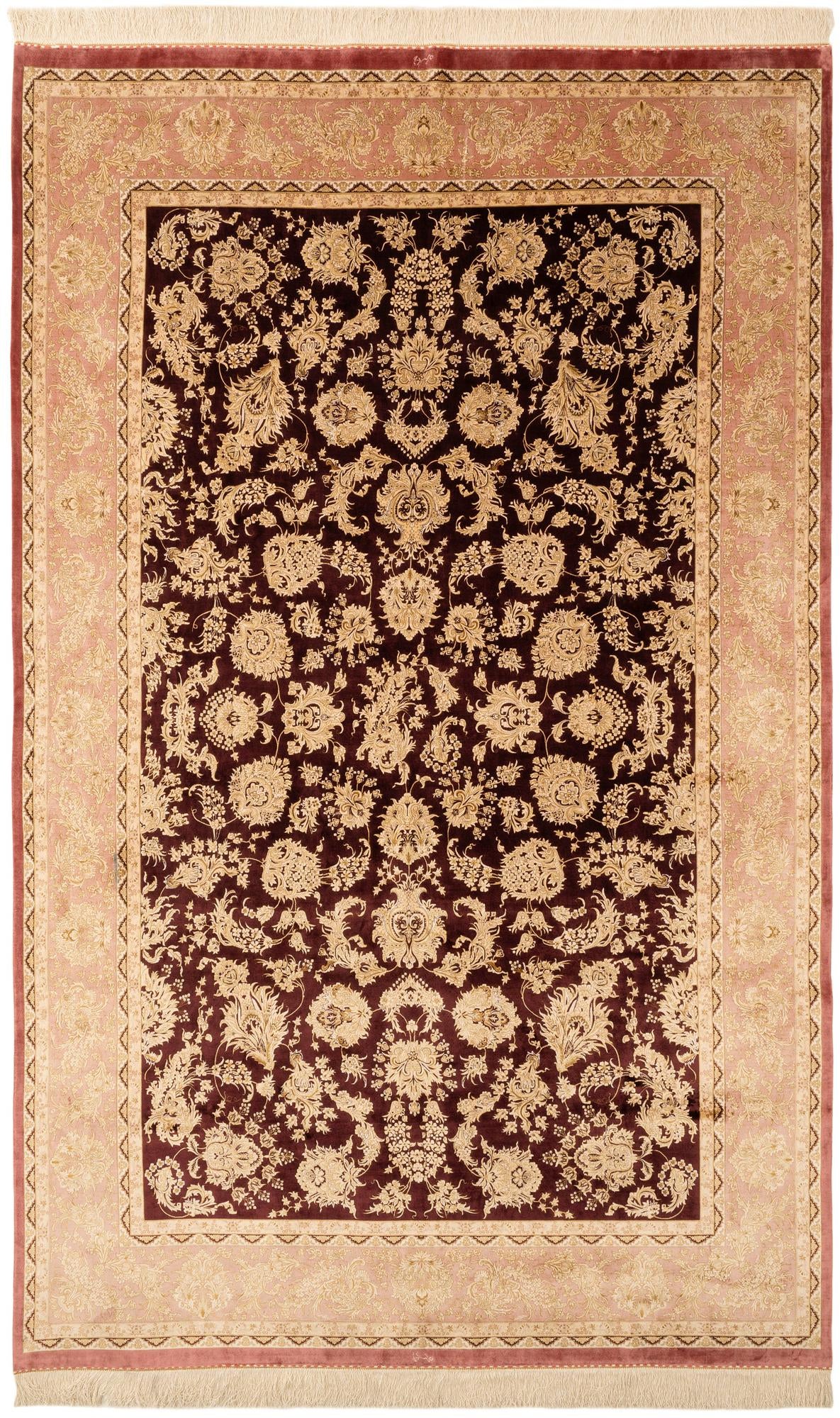  6' 2 x 9' 11 Ghom Design Rug