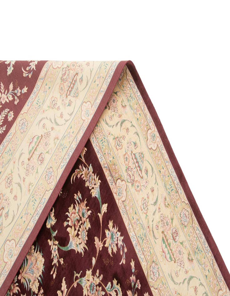 Detail image of  6' 4 x 10' 3 Ghom Design Rug