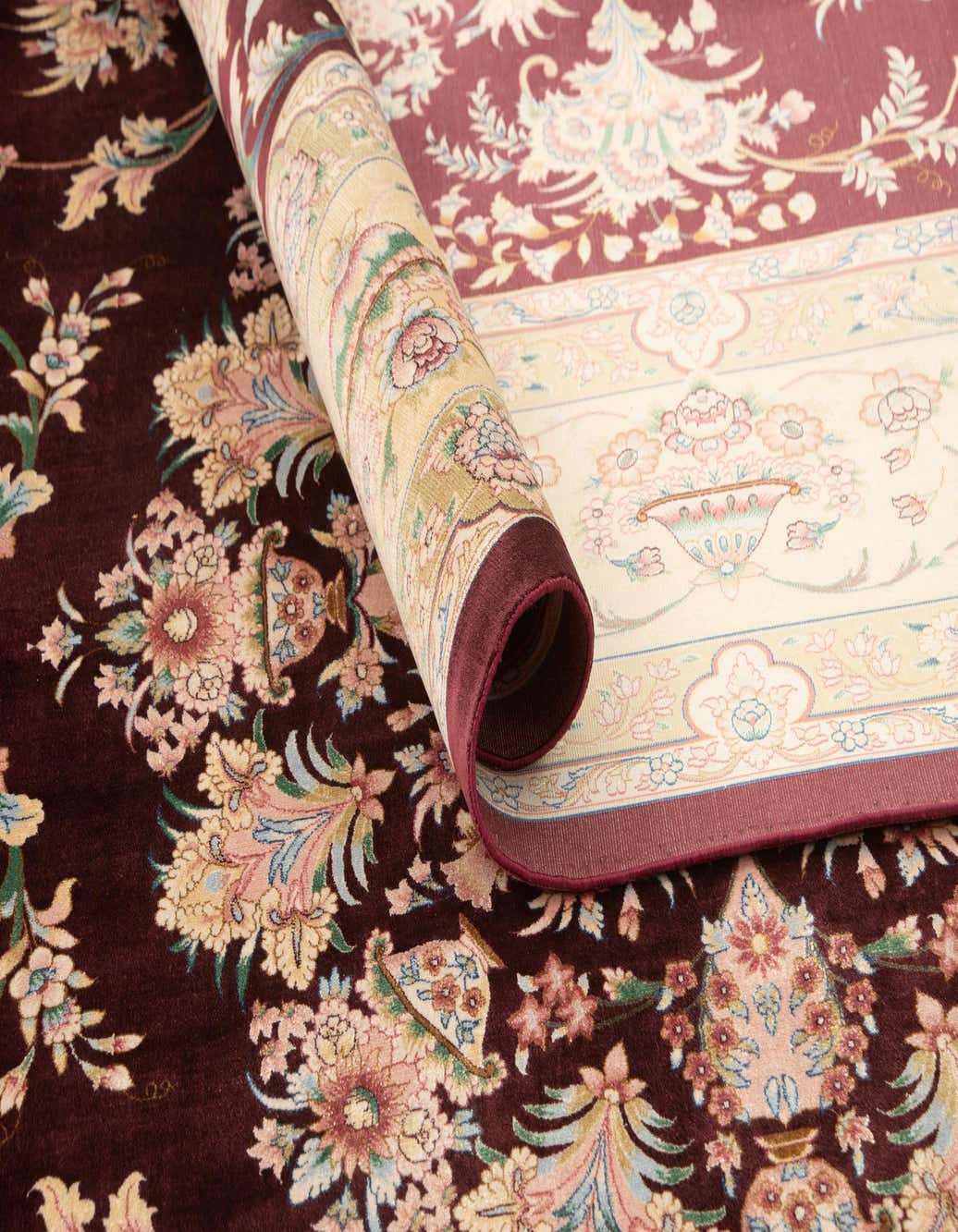 Primary image  6' 4 x 10' 3 Ghom Design Rug