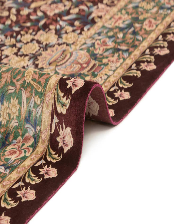 Detail image of  5' 7 x 9' 1 Ghom Design Rug