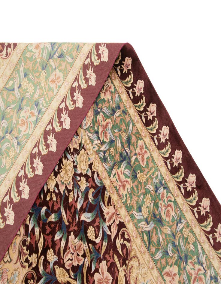 Detail image of  5' 7 x 9' 1 Ghom Design Rug