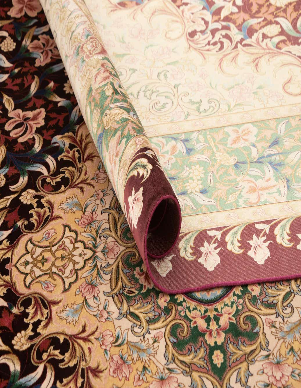 Primary image  5' 7 x 9' 1 Ghom Design Rug