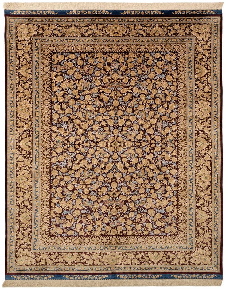 Detail image of  5' 8 x 9' 3 Ghom Design Rug