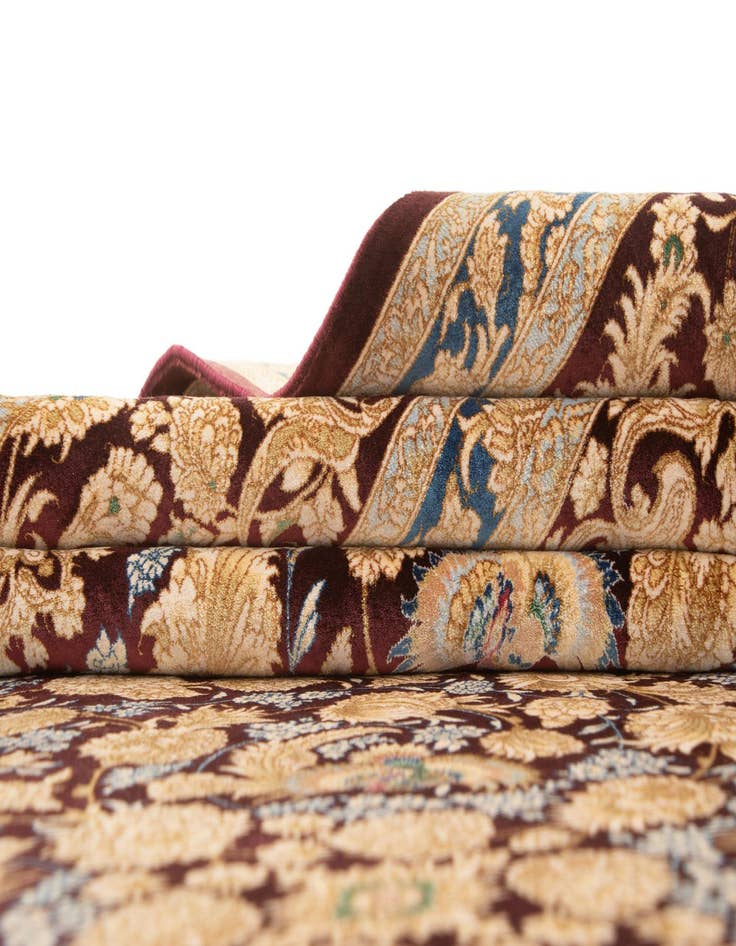 Detail image of  5' 8 x 9' 3 Ghom Design Rug