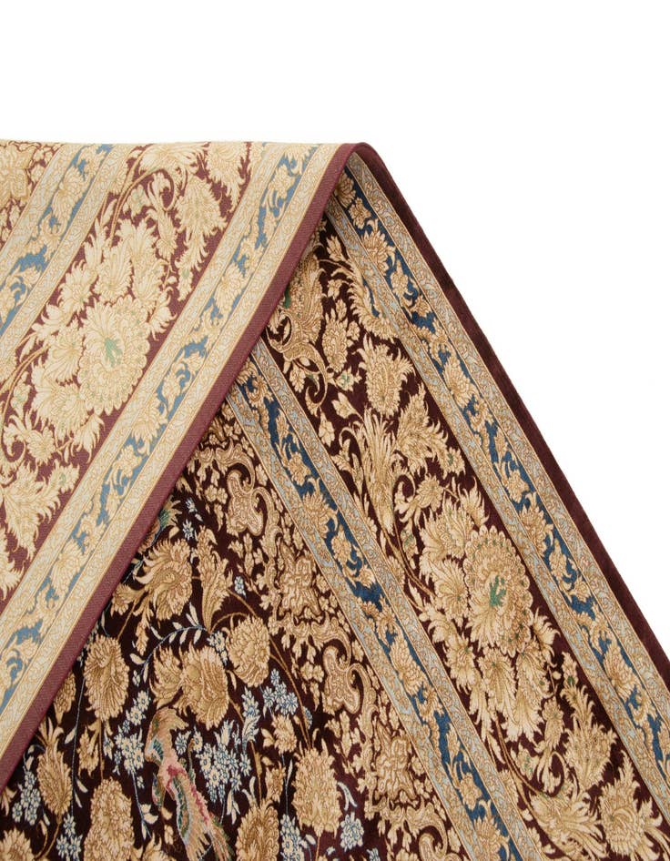 Detail image of  5' 8 x 9' 3 Ghom Design Rug