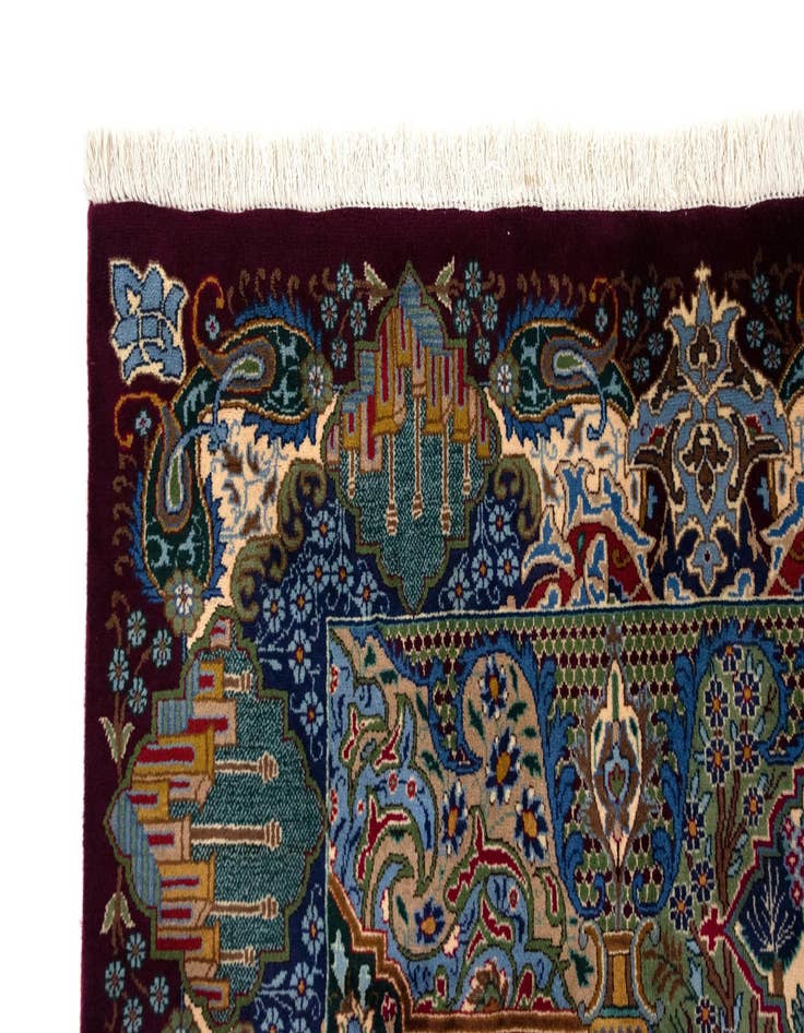 Detail image of 8' x 11' 5 Hand Knotted Kashmar Persian Wool Rug