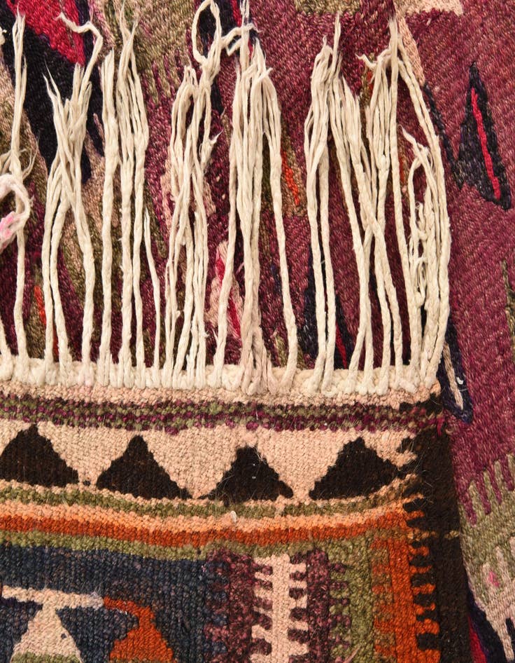 Detail image of  4' 7 x 7' 6  Hand Woven Kilim Fars Wool Rug