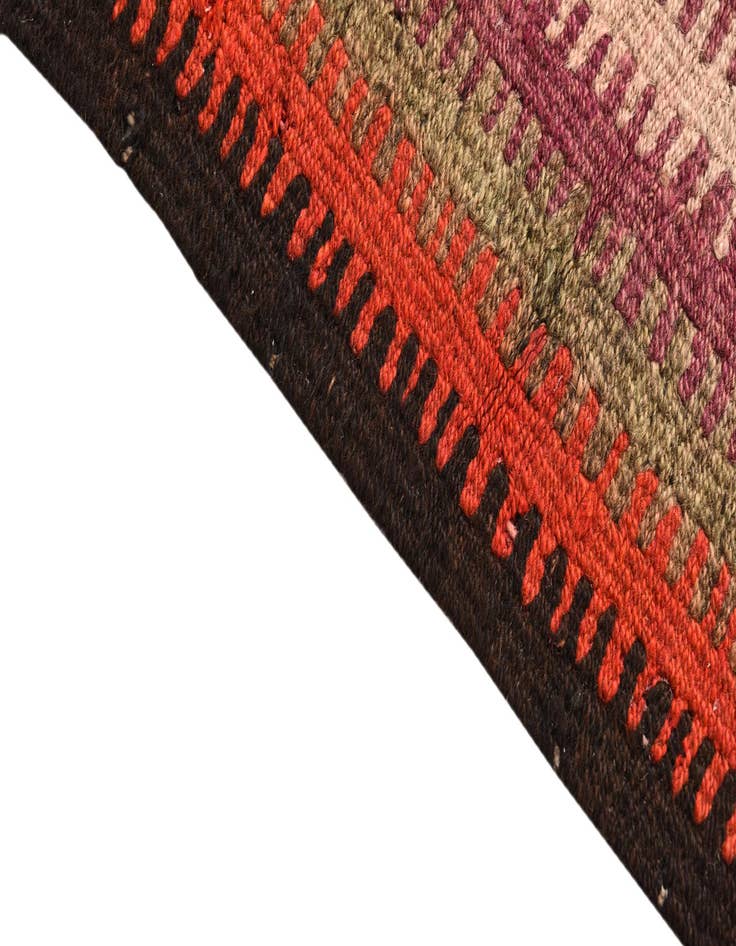 Detail image of  4' 7 x 7' 6  Hand Woven Kilim Fars Wool Rug