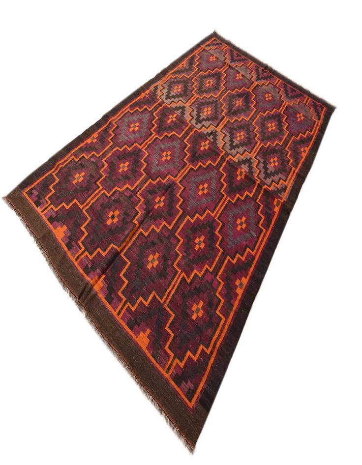 Detail image of  5' 11 x 10' 4  Hand Woven Kilim Fars Wool Rug