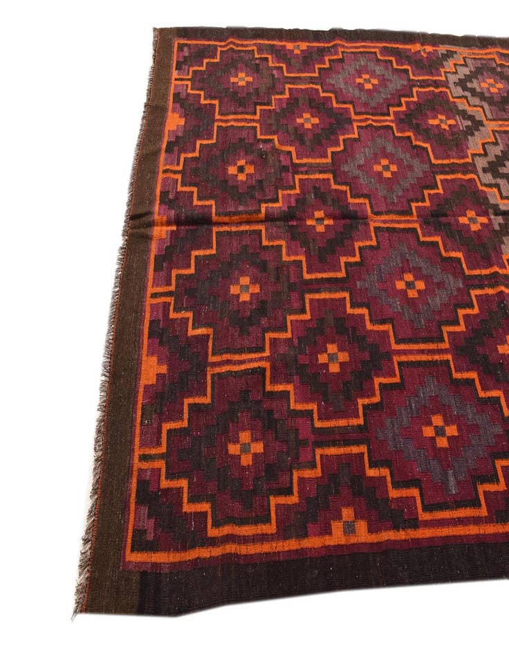 Detail image of  5' 11 x 10' 4  Hand Woven Kilim Fars Wool Rug