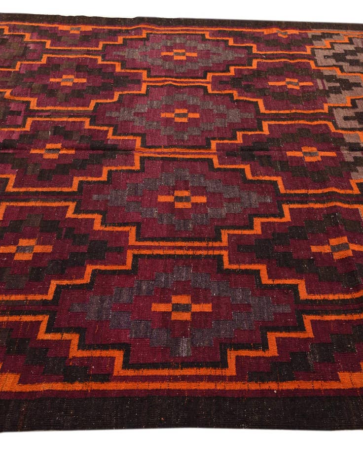 Detail image of  5' 11 x 10' 4  Hand Woven Kilim Fars Wool Rug