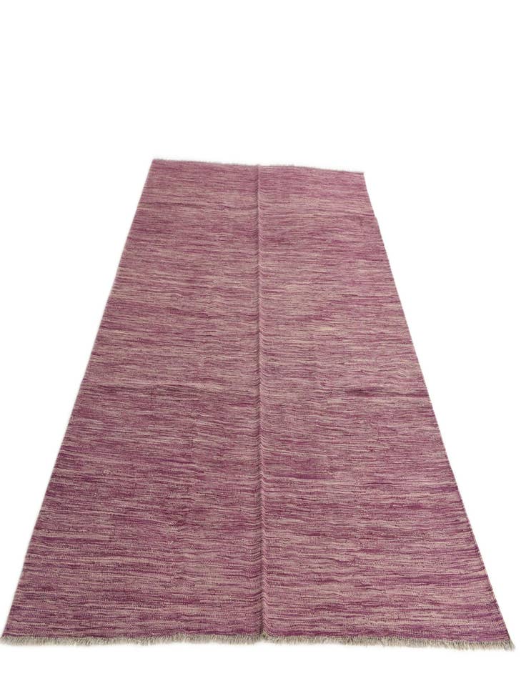 Detail image of  5' 6 x 8'  Hand Woven Kilim Modern Wool Rug