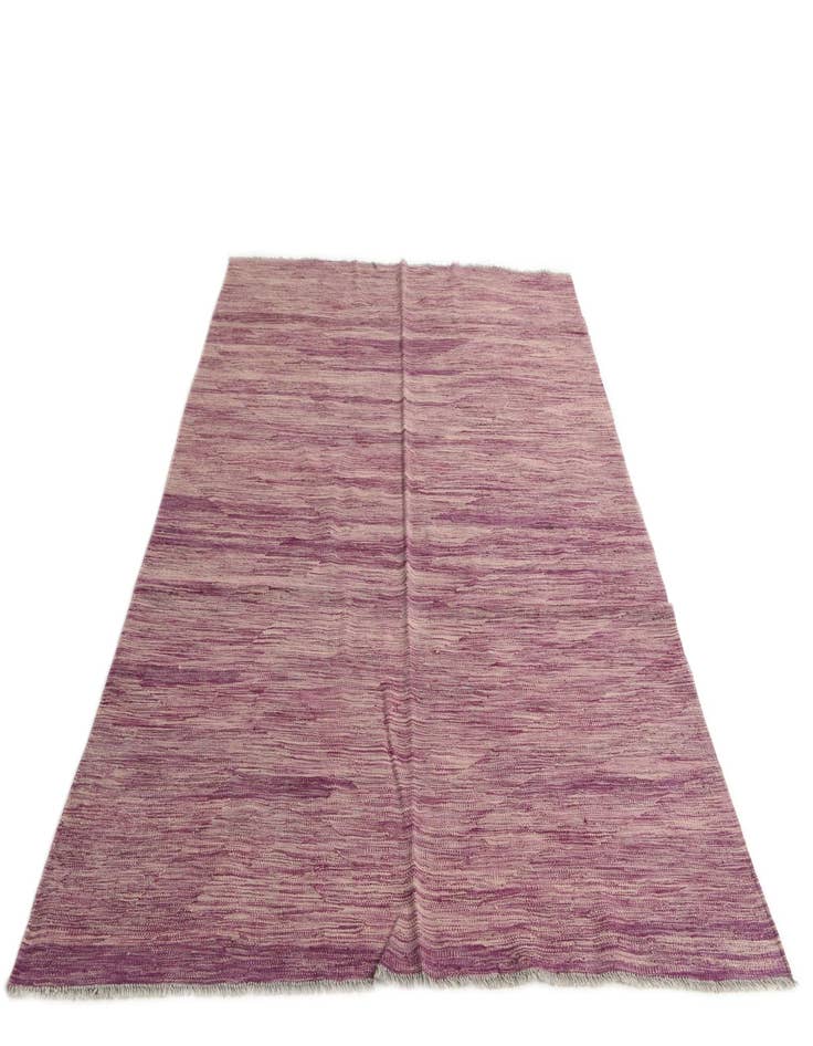 Detail image of  5' 7 x 8'  Hand Woven Kilim Modern Wool Rug