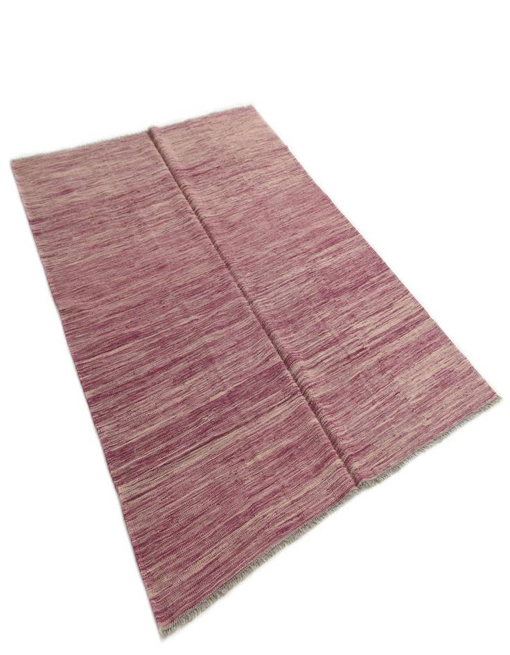 Detail image of  5' 2 x 6' 7  Hand Woven Kilim Modern Wool Rug