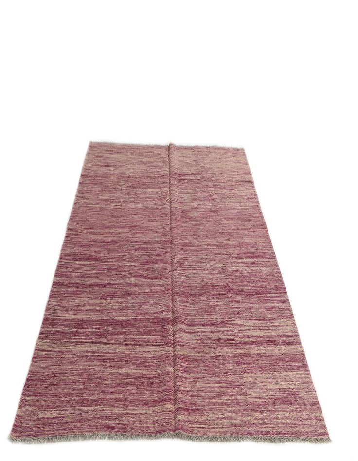 Detail image of  5' 2 x 6' 7  Hand Woven Kilim Modern Wool Rug