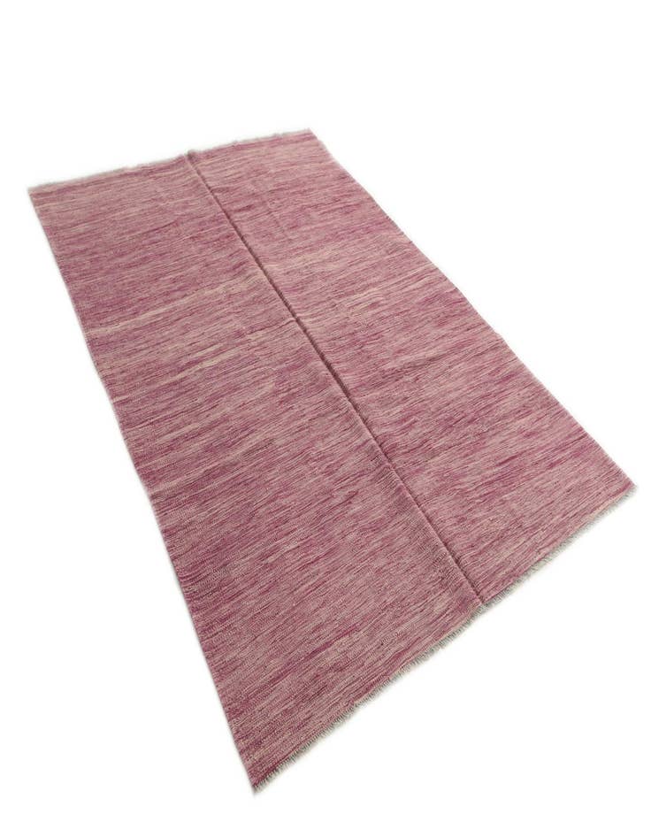 Detail image of  5' 7 x 8'  Hand Woven Kilim Modern Wool Rug