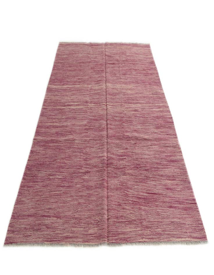 Detail image of  5' 7 x 8'  Hand Woven Kilim Modern Wool Rug