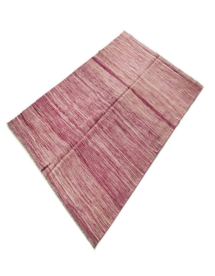 Detail image of  4' x 6' 3  Hand Woven Kilim Modern Wool Rug