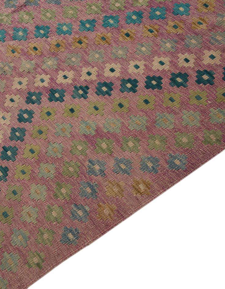 Detail image of  8' 6 x 9' 7  Hand Woven Kilim Modern Wool Rug
