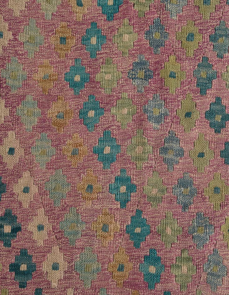 Detail image of  8' 6 x 9' 7  Hand Woven Kilim Modern Wool Rug