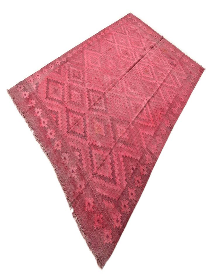 Detail image of  6' 2 x 9' 6  Hand Woven Kilim Modern Wool Rug