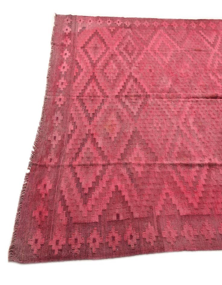 Detail image of  6' 2 x 9' 6  Hand Woven Kilim Modern Wool Rug