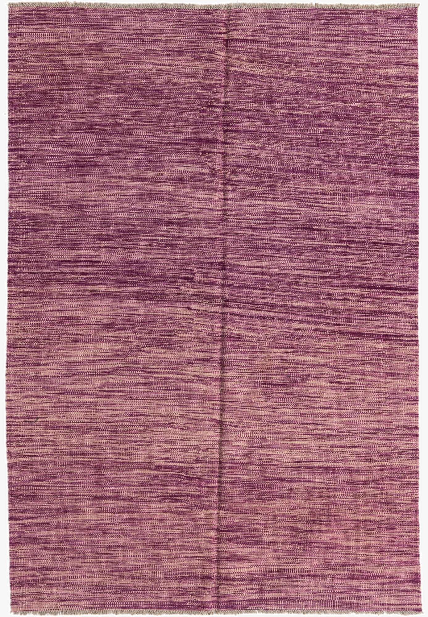  3' 11 x 5' 8  Hand Woven Kilim Modern Wool Rug