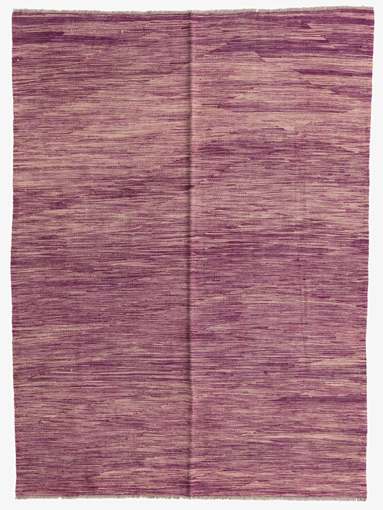  5' 10 x 6' 6  Hand Woven Kilim Modern Wool Rug