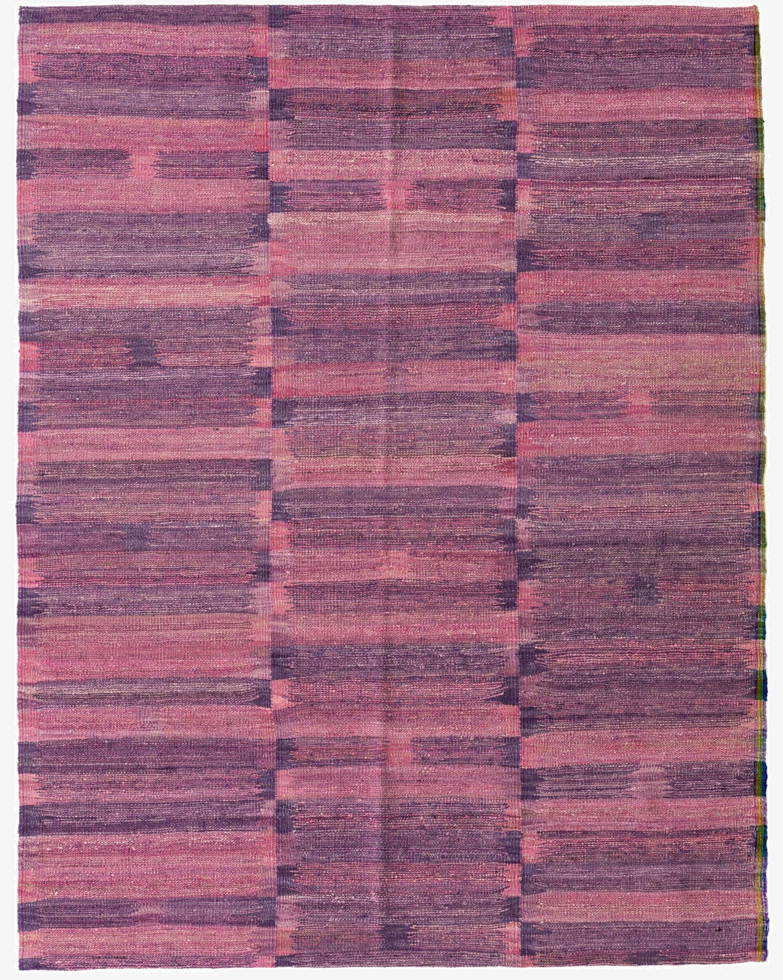  5' 3 x 6' 6  Hand Woven Kilim Modern Wool Rug