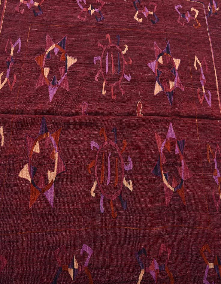 Detail image of  5' 9 x 6' 10  Hand Woven Kilim Suzani Wool Rug