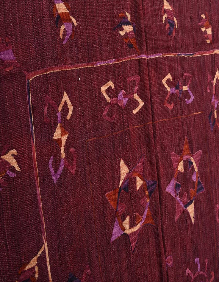 Detail image of  5' 9 x 6' 10  Hand Woven Kilim Suzani Wool Rug