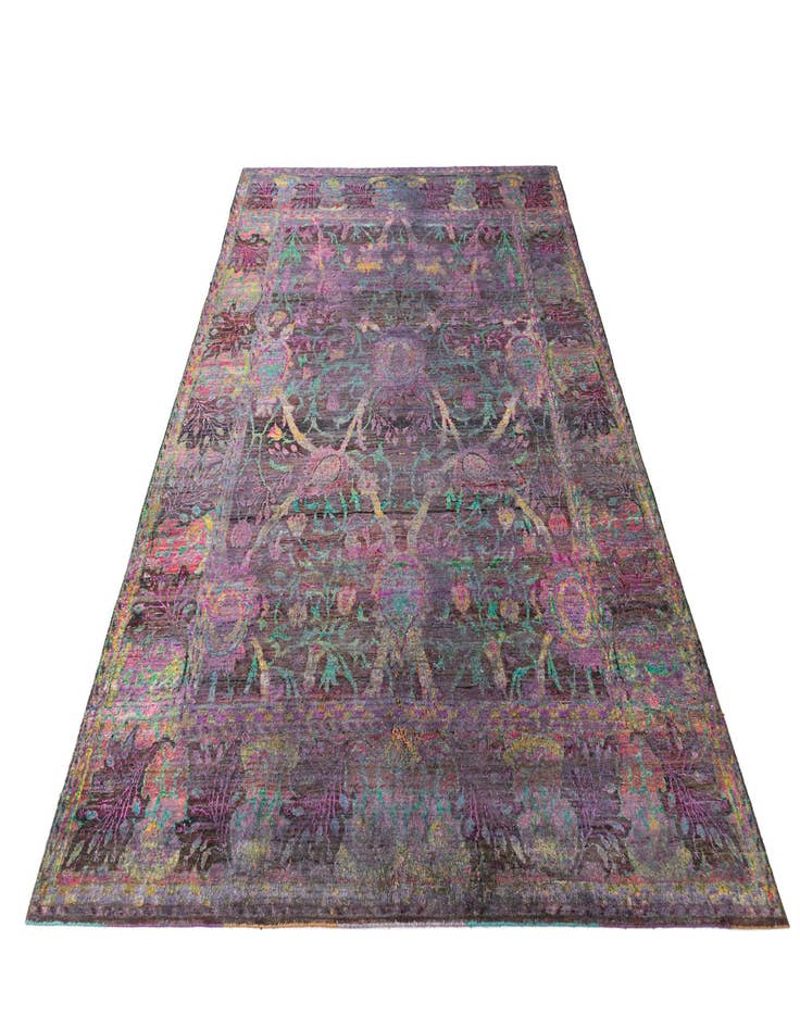 Detail image of  7' 11 x 11' 3  Hand Knotted Kundan Rug