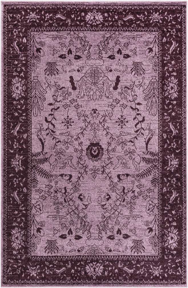 Purple 5' 3 x 8' Miranda Rug | Rugs.com