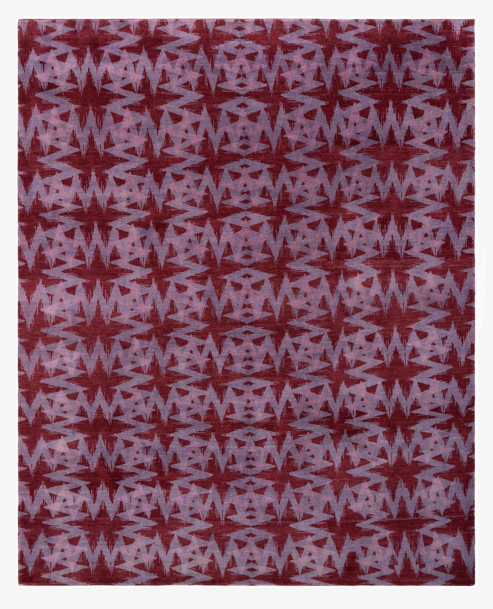  8' x 9' 11  Hand Knotted Modern Manshu Wool Rug