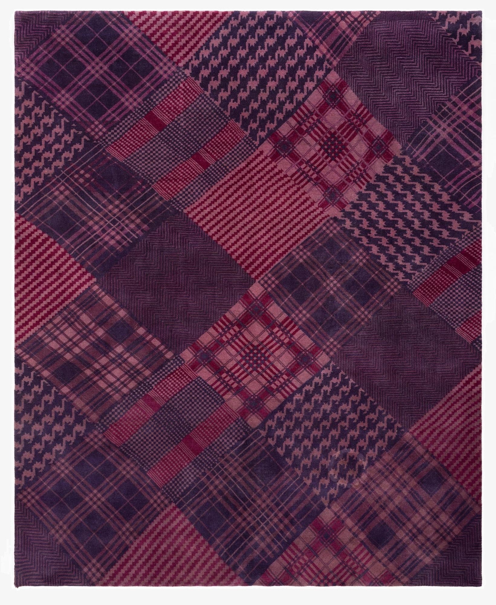  8' x 9' 9 Modern Manshu Wool Rug