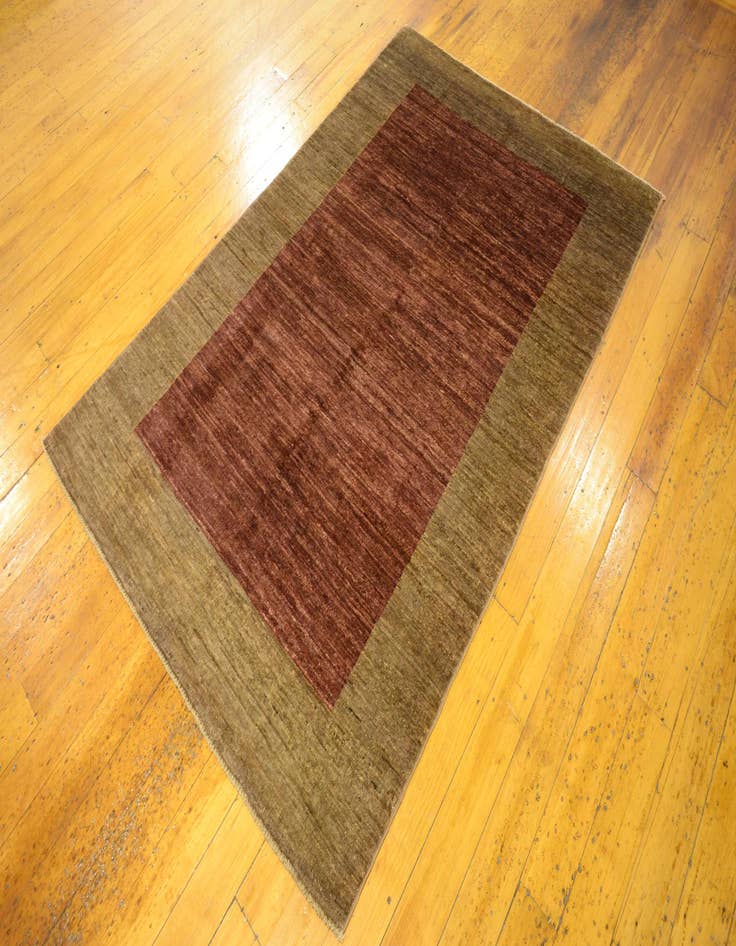 Detail image of  3' 10 x 5' 10  Hand Knotted Modern Ziegler Oriental Rug