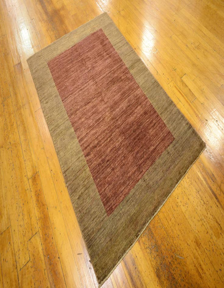 Detail image of  3' 10 x 5' 10  Hand Knotted Modern Ziegler Oriental Rug